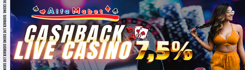 Cashback Live Casino Hingga 7,5%